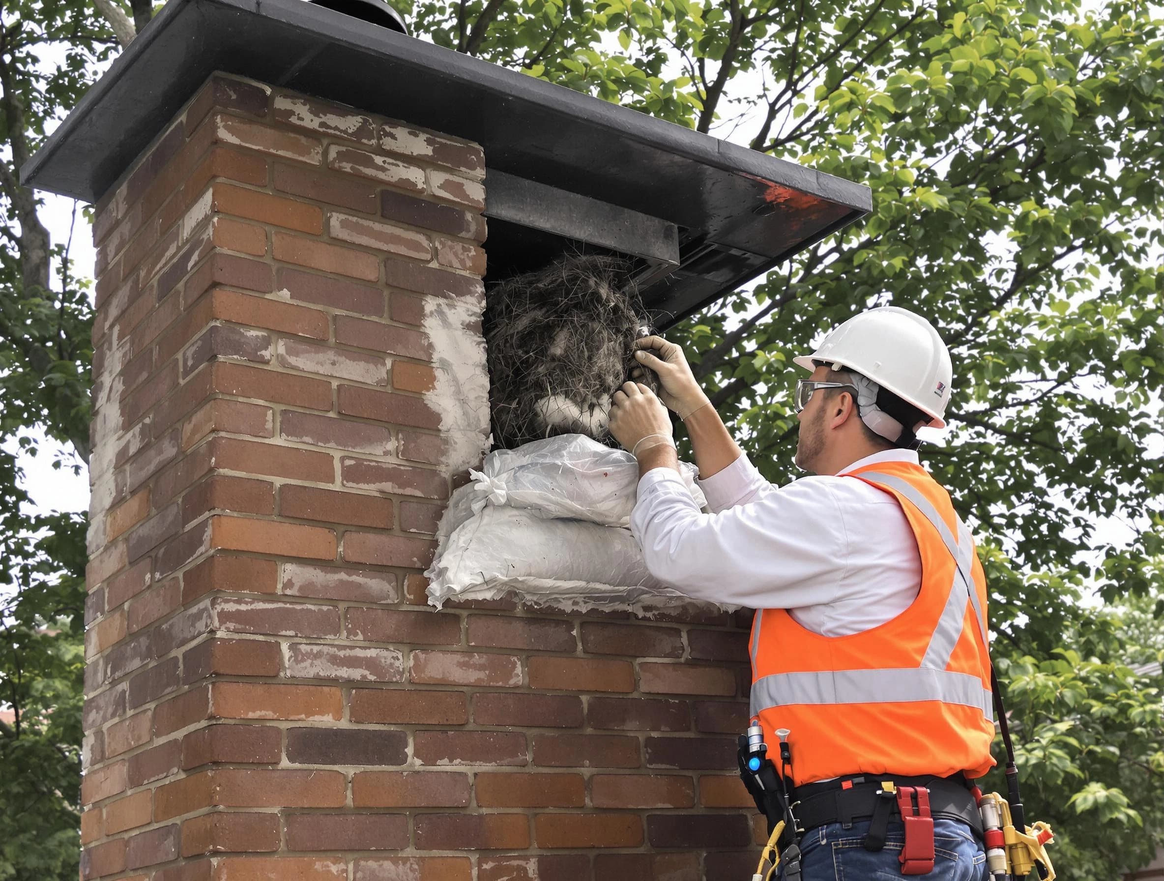 Humane removal of debris and animals by Montevallo Chimney Sweep in Montevallo, AL