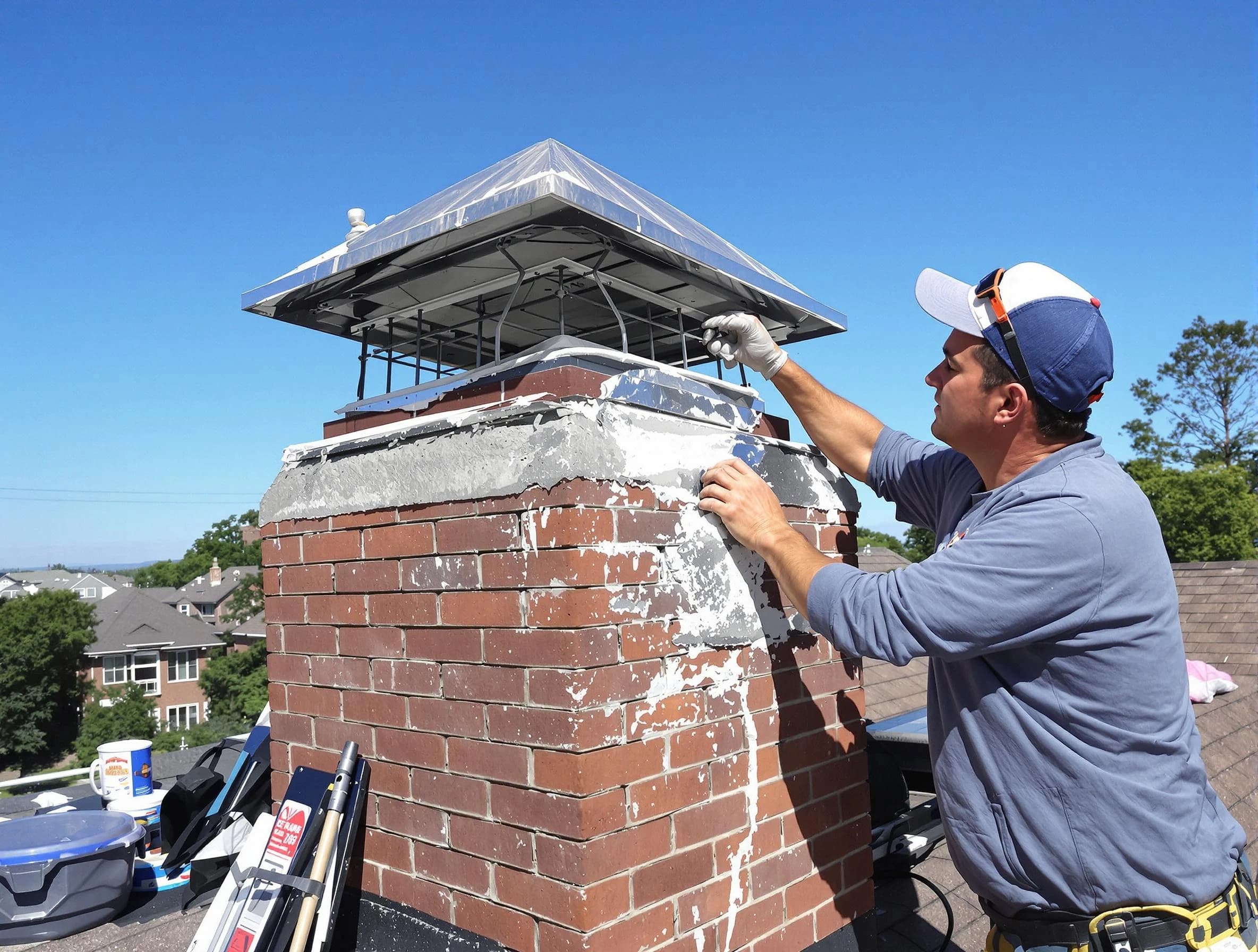 Chimney Crown Services service in Montevallo, AL
