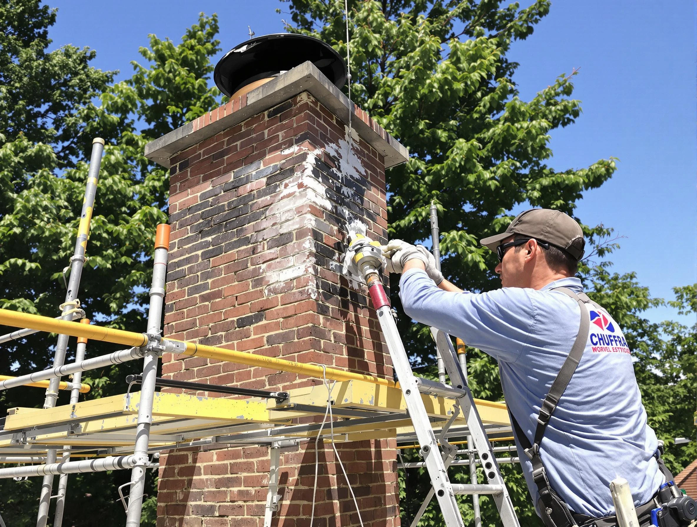 Structural chimney repair by Montevallo Chimney Sweep in Montevallo, AL