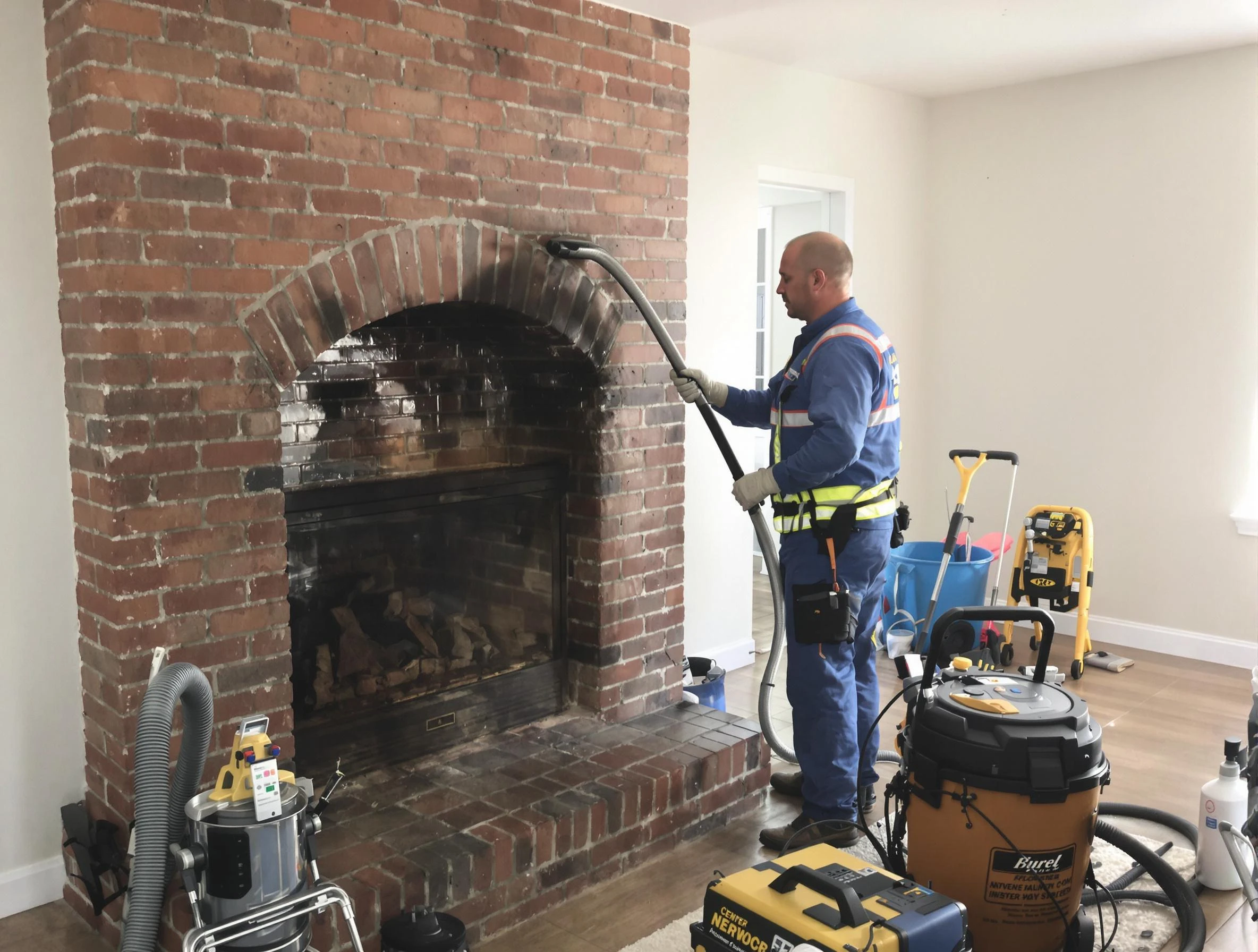 Montevallo Chimney Sweep expert performing detailed chimney sweep in Montevallo, AL